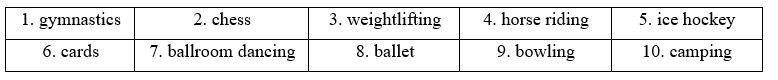 2A. Vocabulary - Unit 2. Leisure time - SBT Tiếng Anh 11 Friends Global 0 2