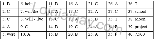 Đề thi học kì 2 Tiếng Anh 6 Global Success - Đề số 1 1 1