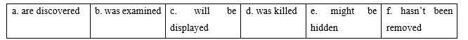 Tiếng Anh 9 Unit 7 Language focus: Passive: past, present and future 0 1
