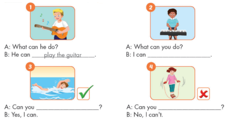 Tiếng Anh lớp 4 Unit 2 Review and Practice trang 32 iLearn Smart Start 1 1
